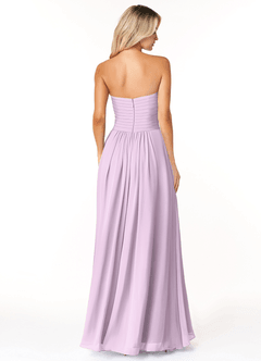 Azazie Yazmin Bridesmaid Dresses Frosted Lilac A-Line Sweetheart Neckline Chiffon Convertible Dress image2