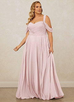 Christian Siriano Bridal for Azazie 1013 Bridesmaid Dresses Blushing Pink A-Line Off the Shoulder Chiffon Dress image13