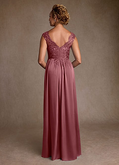 Azazie Amethyst Abiti per la Madre della Sposa Abito A-Line in Pizzo Rosa Del Deserto image2