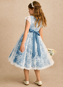 Azazie Maisie Flower Girl Klänningar Klänning A-linje i Spets image5