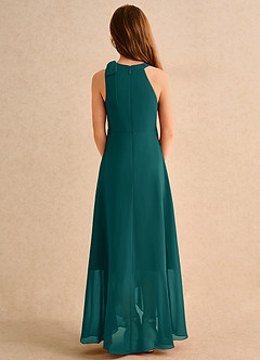 Azazie Boop Junior Formal Flower Girl Klänningar Klä A-Line i Chiffong Rosett image2