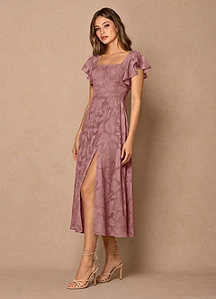 Talia Light Pink Midi Dress image3