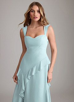 Azazie Sloane Bridesmaid Dresses Mist A-Line Sweetheart Neckline Chiffon Dress image6