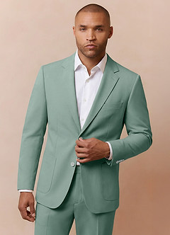 front Owen Matcha Chaqueta de traje ligera a medida