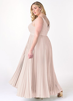 Azazie Raychelle Bridesmaid Dresses Rose Petal A-Line V-Neck Chiffon Dress image10