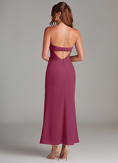 Azazie Leonis Bridesmaid Dresses Mulberry Mermaid Strapless Chiffon Convertible Dress image5