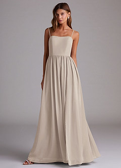 Azazie Calianna Bridesmaid Dresses Frost A-Line Off the Shoulder Chiffon Convertible Dress image4