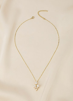 front Collana a goccia di trifoglio