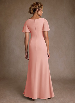 Azazie Suffolk Moeder van de bruid jurken A-Lijn Jurk van Chiffon Geplooid Rozet image3