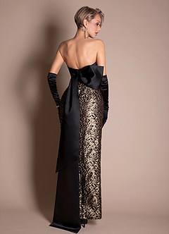Ella Ebony Gold Maxi Dress image2