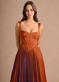 Robe Mi-Longue Rouille Avenelle image3