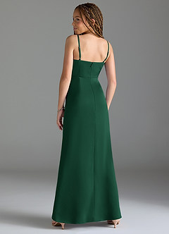 Azazie Maci Junior Klä av Sjöjungfru i Stretch Satin Plisserad image5