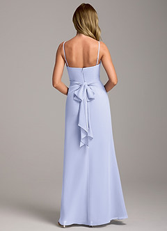 Azazie Tahlia Bridesmaid Dresses Lavender A-Line with Belt Chiffon Dress image6