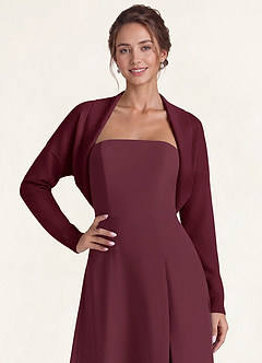 front 3-Pack Wool-Blend Long-Sleeve Cropped Shrug Cardigan