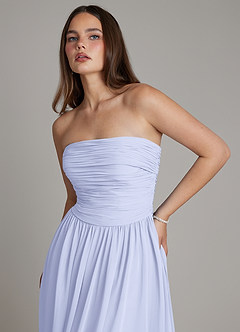 Azazie Andreina Jurken voor bruidsmeisjes Jurk van Chiffon met A-lijn Geplooide Lavendel image6