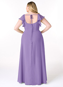 Azazie Bondi Bridesmaid Dresses Tahiti A-Line Ruffled Chiffon Dress image8