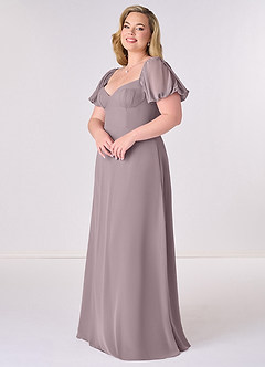 Barbie ♥ Azazie Bridesmaid Dresses Dusk A-Line Pleated Chiffon Dress image9