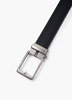 front Heren gekorrelde leren riem