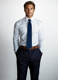 front Stretch Satin Wide Tie