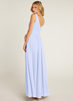 Azazie Pierrette Bridesmaid Dresses Lavender A-Line Pleated Chiffon Dress image4