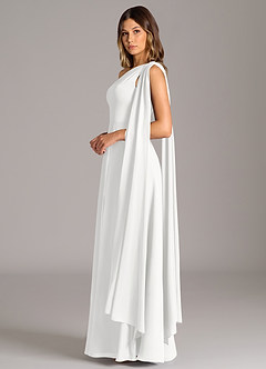 Azazie Tella Suknie dla druhen Linia A Jedno ramię Szyfon Do ziemi Sukienka image5