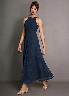 Selira Navy Maxi Dress image3