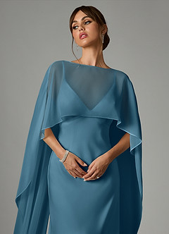 Azazie Stefania Vestidos de madrinha de casamento Vestido Bermudas de Cetim elástico de Linha A image5