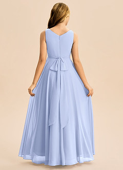 Azazie Mannie Junior Ice A-Line Pleated Chiffon Dress image2