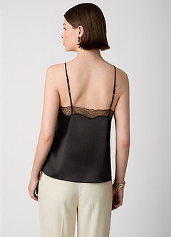 front Wasbare zijden camisole