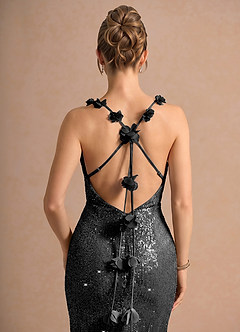 Elorae Silver Black Maxi Dress image6