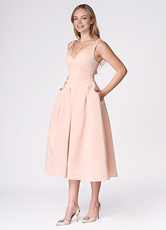 Liora Blush Pink Midi Dress image4