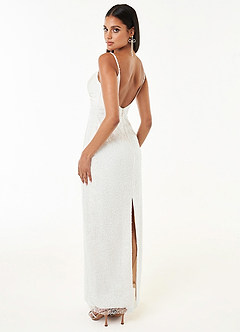 Adrina Crema Vestido con cuentas image6