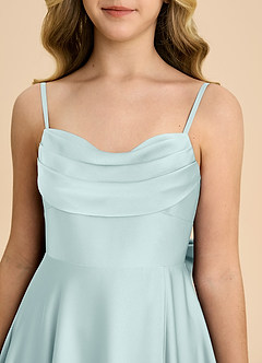 Azazie Bear Junior Mist A-Line Sweetheart Neckline Stretch Satin Dress image8