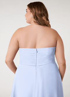 Azazie Arabella Allure Bridesmaid Dresses Ice A-Line Sweetheart Neckline Chiffon Convertible Dress image14