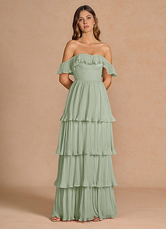 Robe Longue Pistache Ianthe image3
