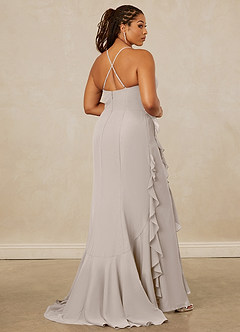 Christian Siriano Bridal for Azazie 1006 Bridesmaid Dresses Frost Mermaid Ruched Chiffon Dress image15