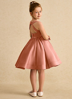 Azazie Julietta vestidos de niña de las flores Vestido de Mai Tai de Tul de Princesa con Convertible image8