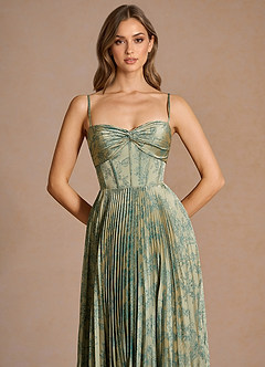 Vesper Platinum Teal Maxi Dress image6