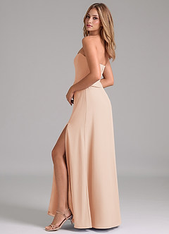 Azazie Jenilyn Bridesmaid Dresses English Rose A-Line Strapless Chiffon Dress image6