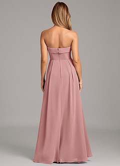 Azazie Lucienne Abiti da Damigella Abito Convertibile A-Line in Chiffon Senza Cinturino Rosa Polverosa image5