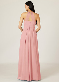 Azazie Sarah Final Sale Rosette Empire Pleated Chiffon Dress image2