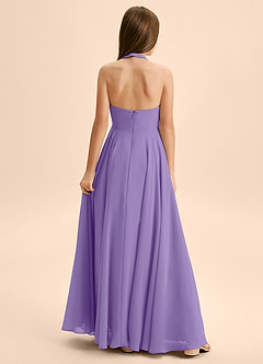 Azazie Kady Junior Abito A-Line in Chiffon Scollo a Cuore Tahiti image2