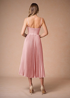Léna Haze Pink Pleated Midi Dress image2