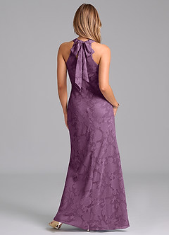 Azazie Doretta Bridesmaid Dresses Wisteria Mermaid Pleated Floral Burnout Dress image6