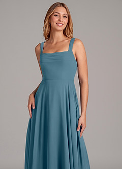 Azazie Shaude Bridesmaid Dresses Bermuda A-Line Pleated Chiffon Dress image5