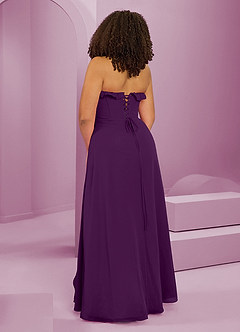 Barbie ♥ Azazie Bridesmaid Dresses Grape A-Line Sweetheart Neckline Chiffon Dress image13