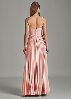 Azazie Chiana Brudtärnklänningar Klä av A-Linje i Chiffong Axelbandslös Rosett image6