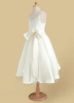 Azazie Dito Final Sale Ivory A-Line Pleated Tulle Dress image7
