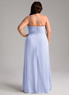 Azazie Eren Bridesmaid Dresses Lavender Sheath One Shoulder Chiffon Dress image9
