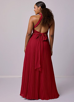 Barbie ♥ Azazie Bridesmaid Dresses Scarlet A-Line Pleated Chiffon Dress image8